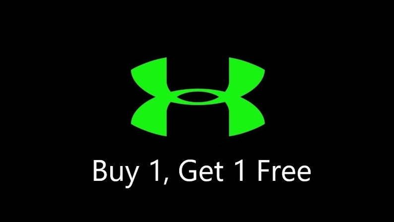 Buy 1 Get 1 Free Under Armour Logo Vinyl Decal Stickers Etsy