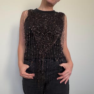 Sequin Triangle Scarf: Sequin shawl Multiway Wrap - Neck, Head, Waist Accessory