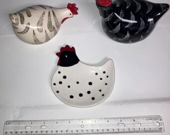 Porcelain Chicken Figurines