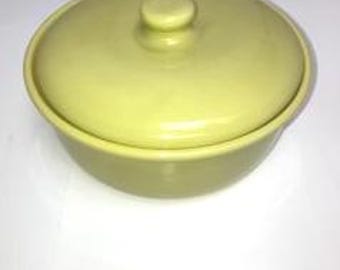 Vintage Bauer Yellow Casserole with Lid.
