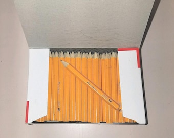Blank Golf/Pew Pencils without Eraser - Non-personalized - sharpened - hexagon - 144/box - Yellow