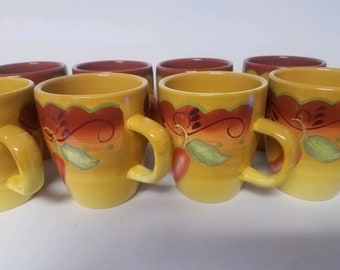 Laurie Gates Santa Fe Chili Pepper Cups. Set of 8