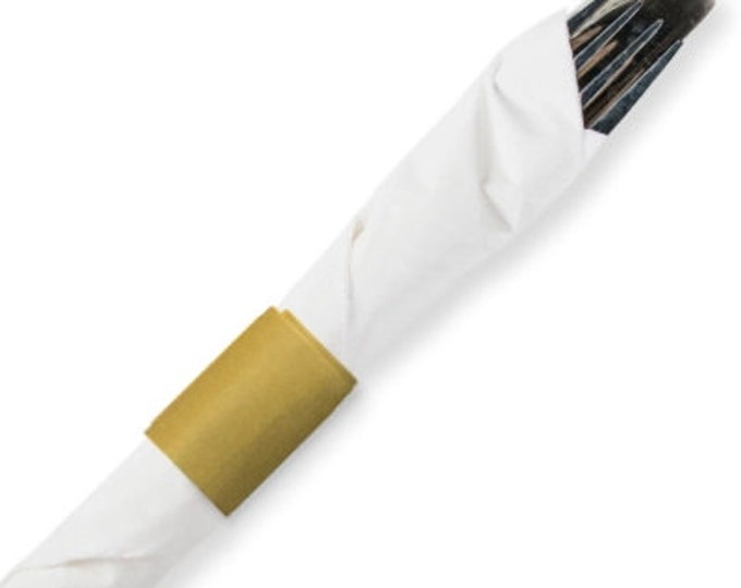 Antique Gold Paper Napkin Bands/self Adhesive Napkin Bands/napkin Bands