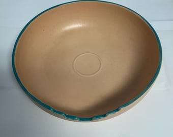 Vintage Treasure Craft Pottery Large Bowl. Made in USA.