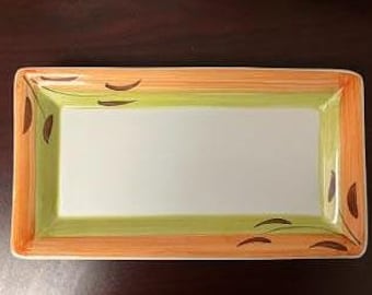 Vintage Ceramica JARM Platter Hand Painted in Italy