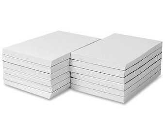 100 A6 plain white jotter notepads 100 sheets per pad