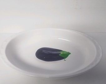 Fopar Portugal Pottery "Eggplant" Casserole Dish. Rare.