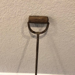 Vintage-Rustic-Primitive-Tool-Potato Planter-Iron-England