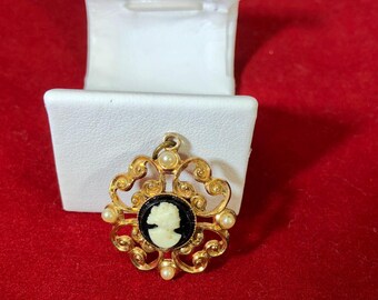 Collier Ancien Début XIXe Siècle - Perles En Verre Soufflé Et Motifs En Or 18kt - Ras Du Cou