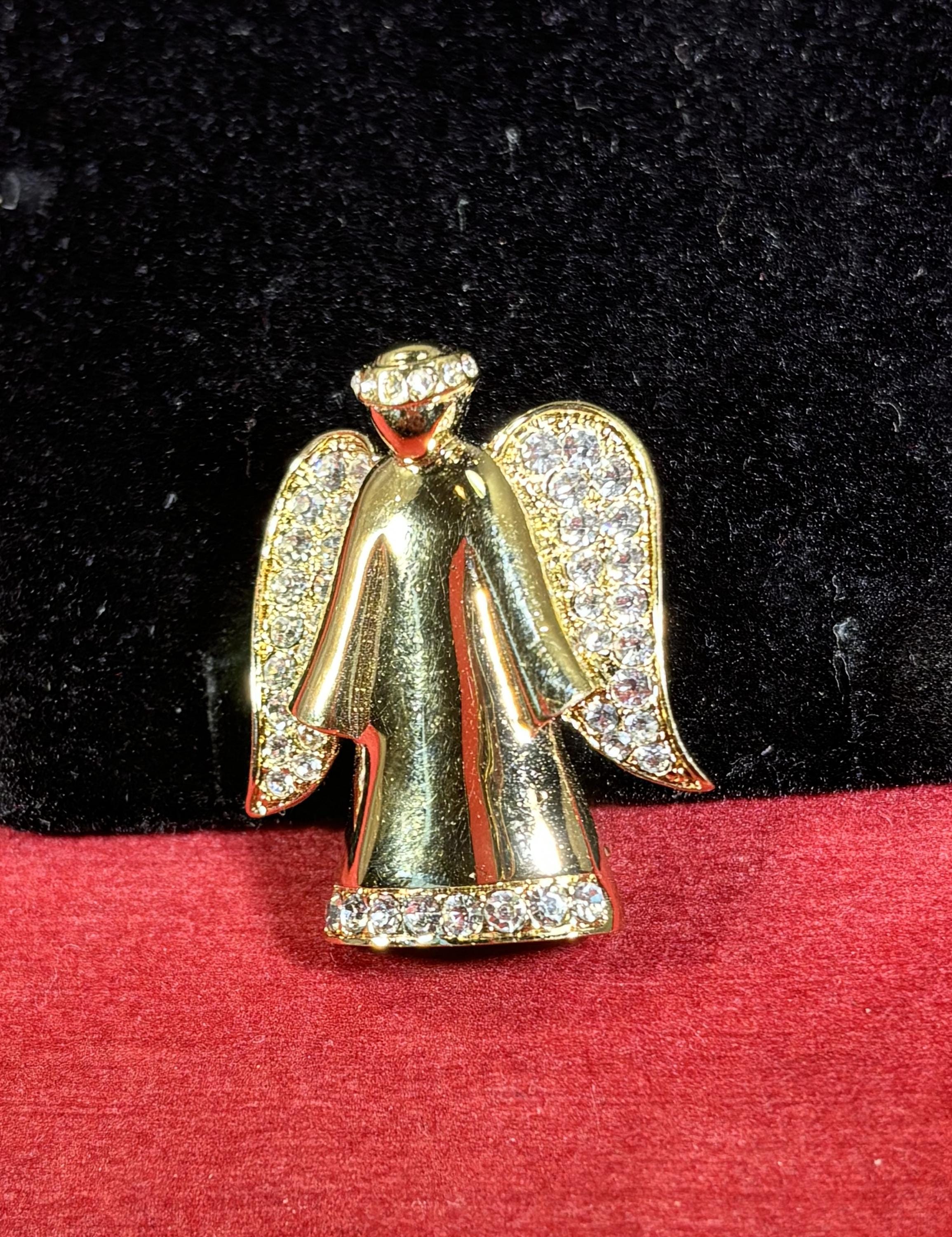 Vintage-brooch-angel-monet-gold-wings-halo-clear-rhinestone