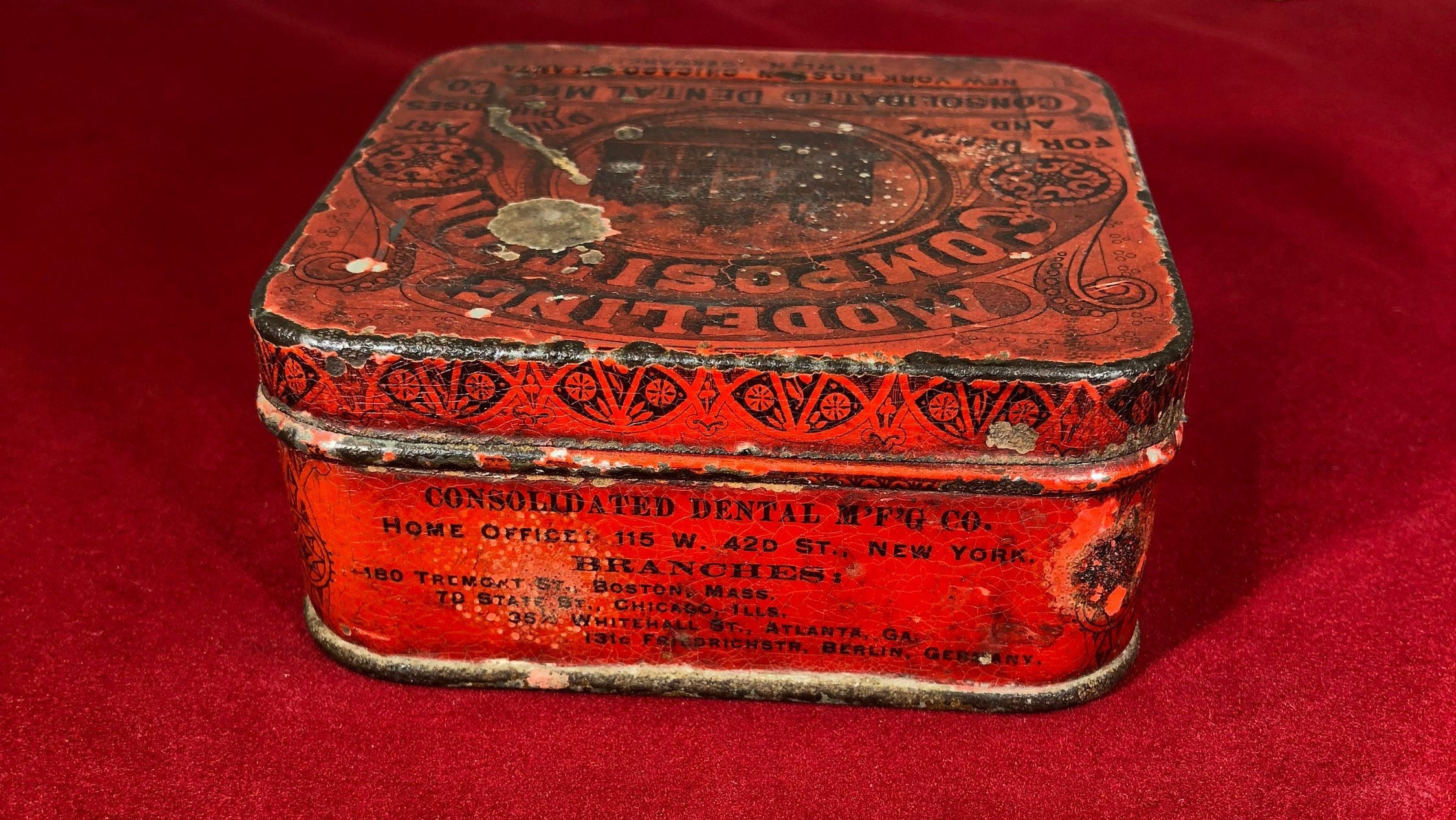 Vintage-tin-modeling Composition-dental-consolidated Dental-mfg Co ...
