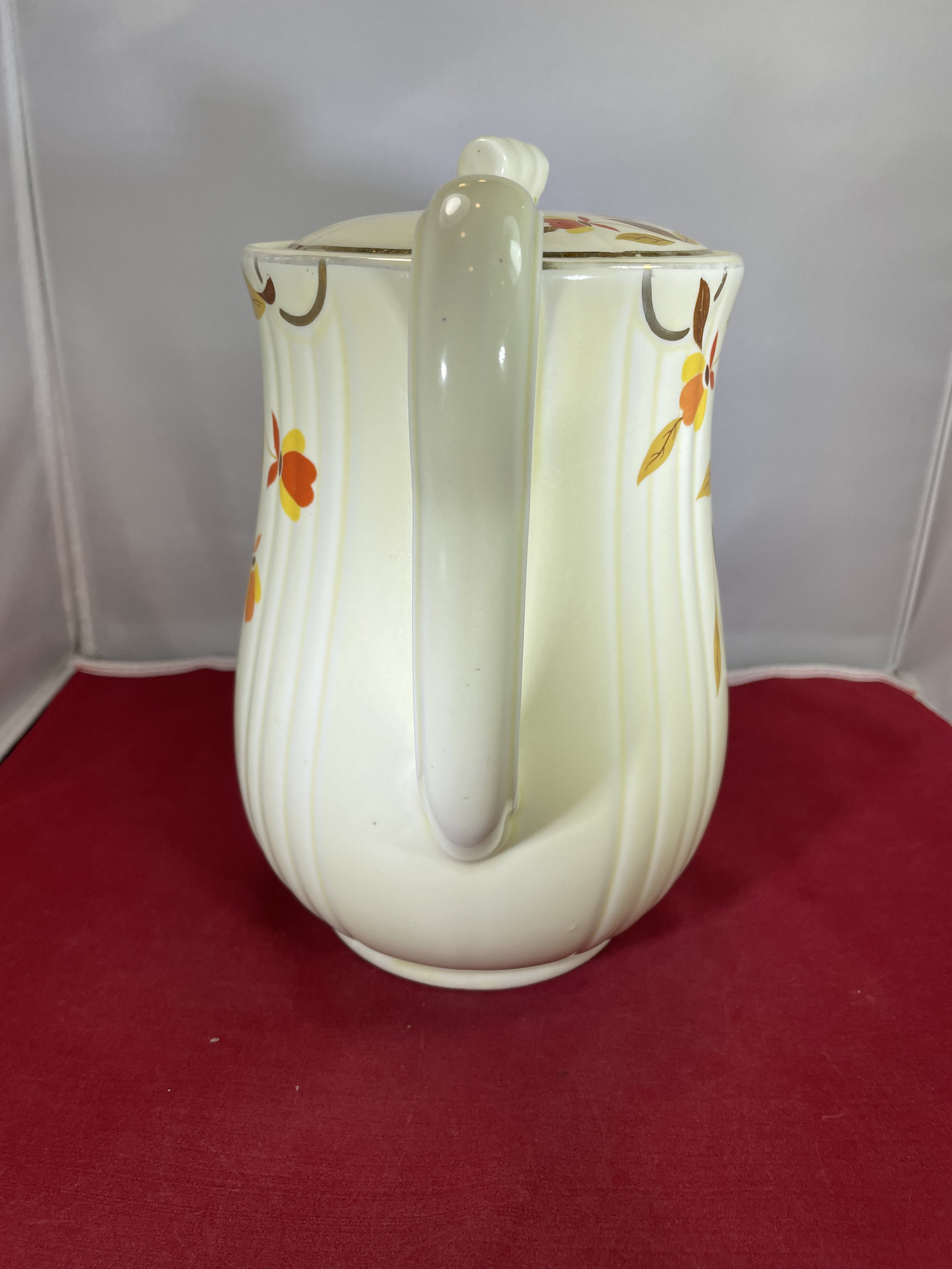 Vintage-hall's Superior-autumn Leaves-kitchenware-teapot-mary
