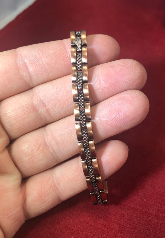 Vintage-Bracelet-Magnetic-Copper-Jewelry-Accessor… - image 2