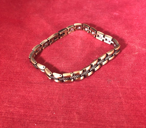 Vintage-Bracelet-Magnetic-Copper-Jewelry-Accessor… - image 3
