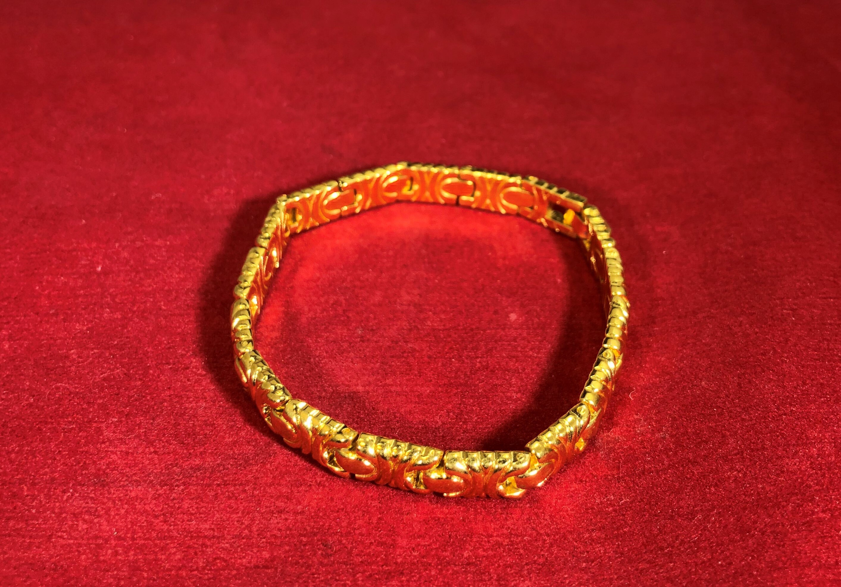 Vintagebraceletgoldsquaresjewelryaccessories Etsy UK