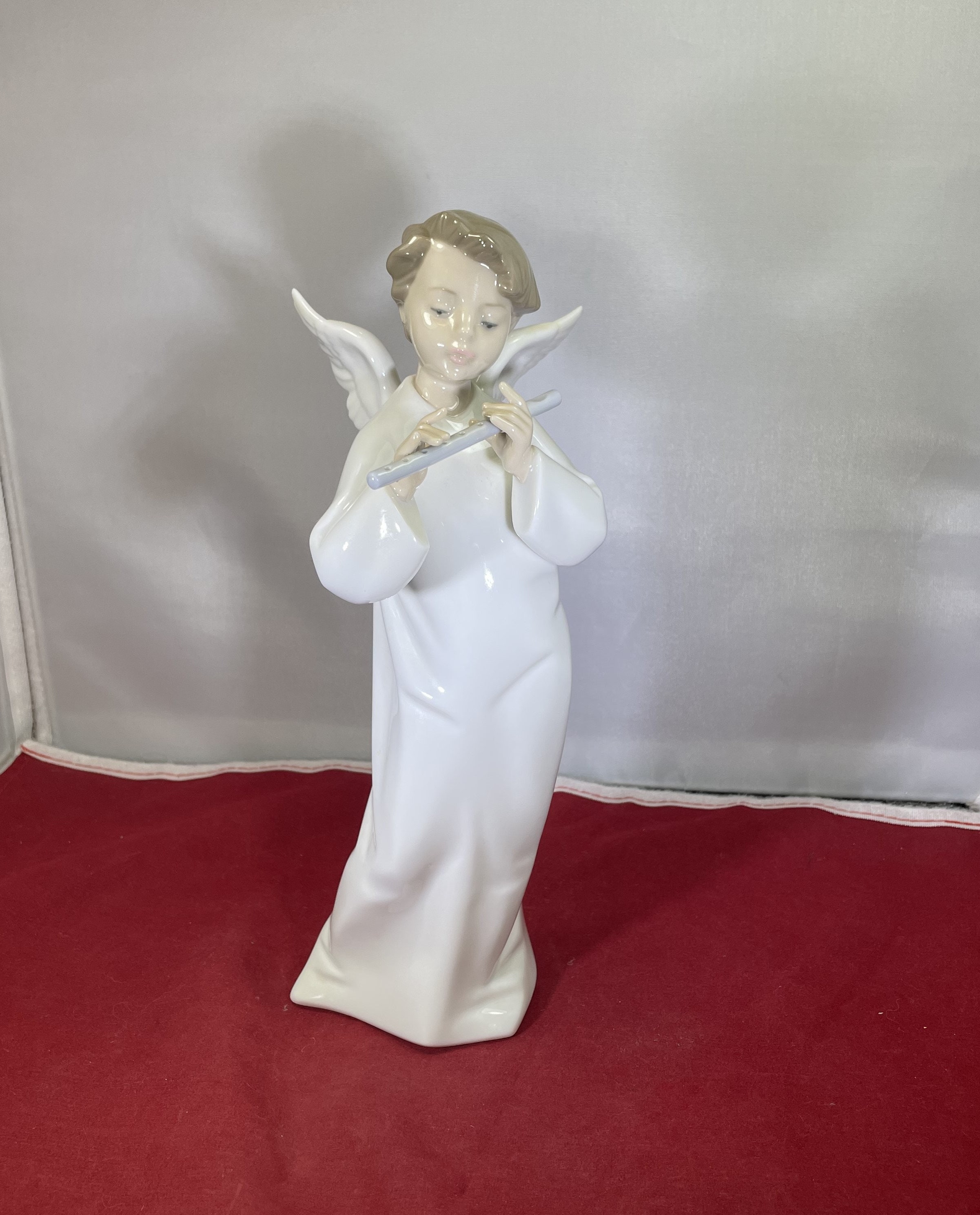 Vintage-nao-lladro-spain-handmade-daisa-1996-boy-angel-flute