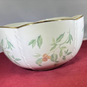 vintage-bol-Lenox-USA-papillon-abeille-fruits vaisselle-vaisselle-décoration maison-matin côté cottage