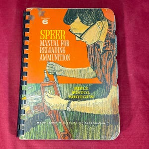 Vintage-Manual-Speer-Reloading Ammunition-1964-Collectible-Home Decor