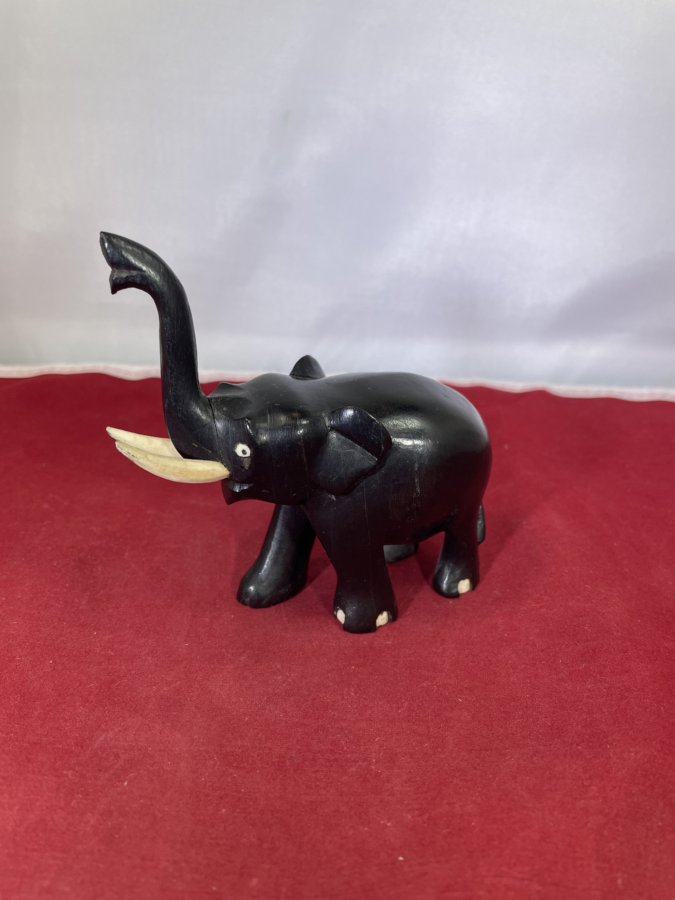 Vintage-elephant-figurine-black-ceylon-hand Carved-home Decor - Etsy