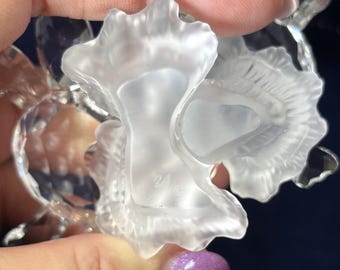 Vintage-swarovski-figurine-baby Sea Turtles-crystal-clear-frosted