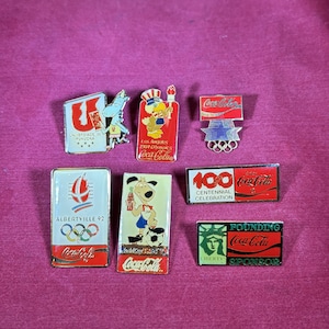 Vintage-Coca Cola-7 Pins-Accessories