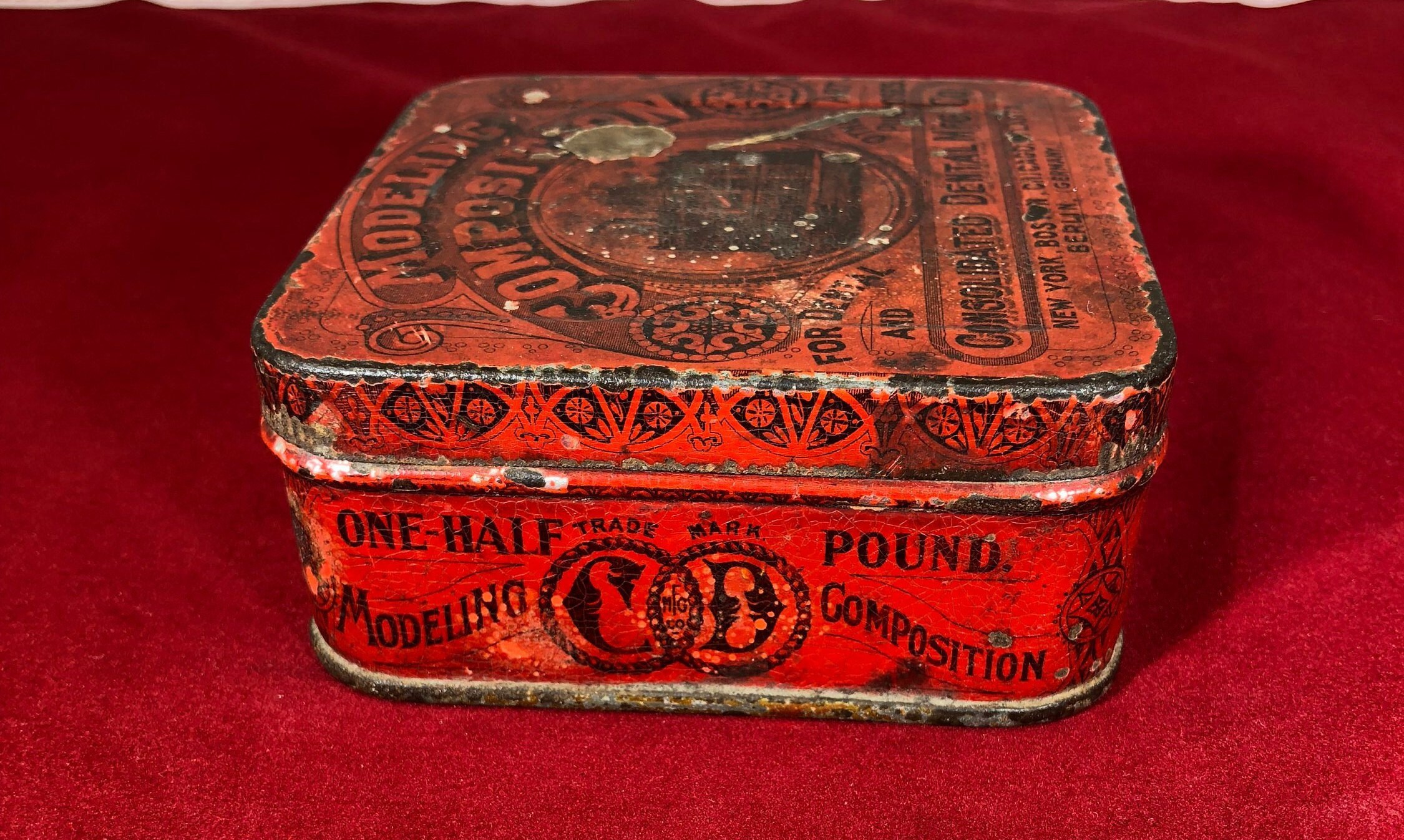 Vintage-tin-modeling Composition-dental-consolidated Dental-mfg Co ...