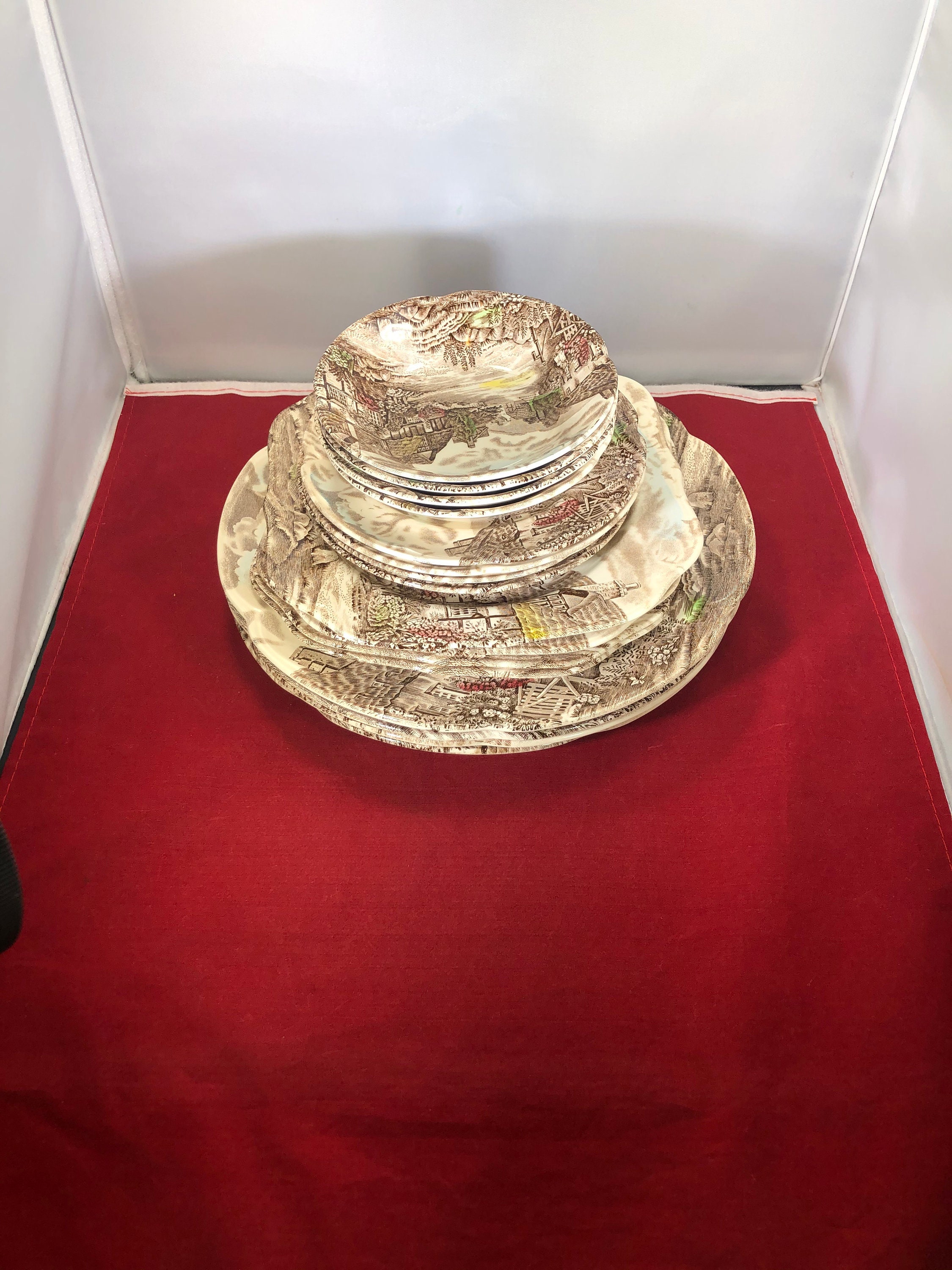 Vintagedinner Platessalad Platesbread Platessauce Etsy