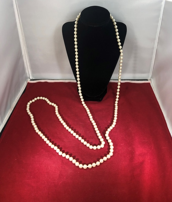 Vintage-Necklace-Faux Pearls-Jewelry-Accessories - image 1