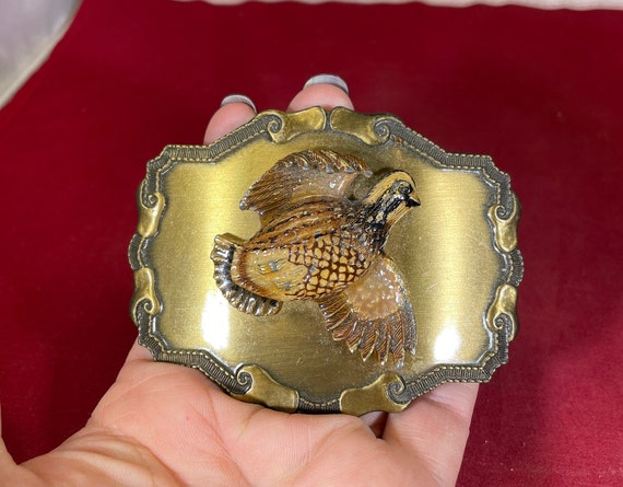 Vintage-belt Buckle-raintree-bronze-bird-accessories - Etsy display picture 2