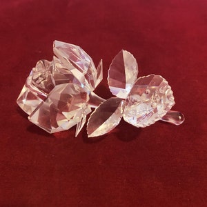 Swarovski Rose Figurine - Etsy