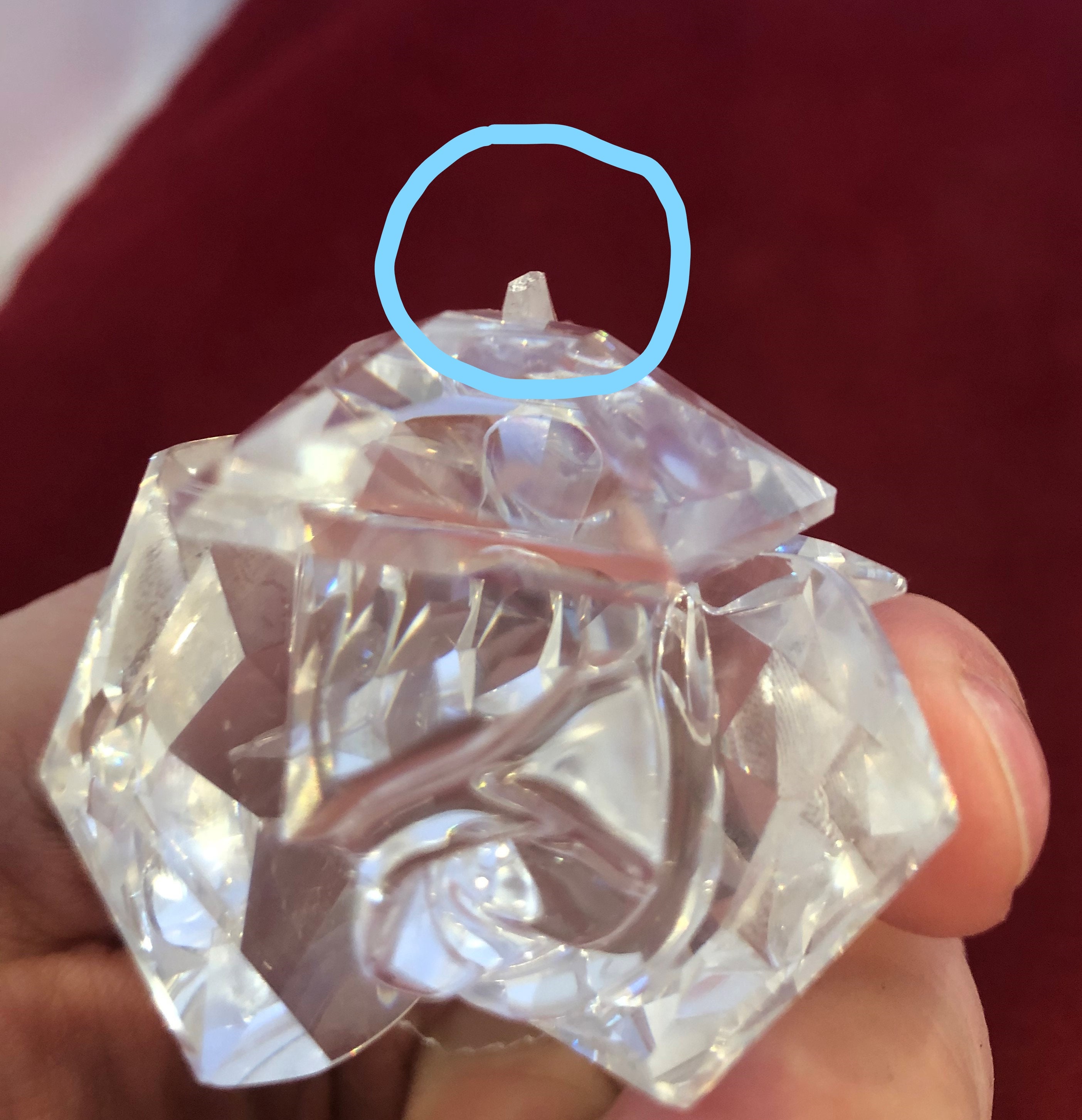 Vintage-swarovski-rose-flower-crystal-clear-figurine-1990-home