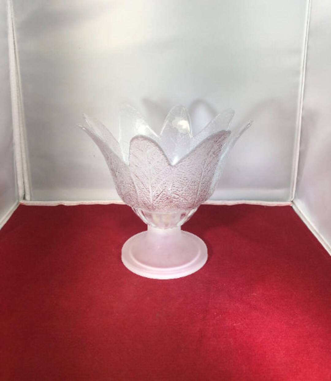 Vintagecandy Dishvaseclearglassstudio Novaportugalflower Etsy