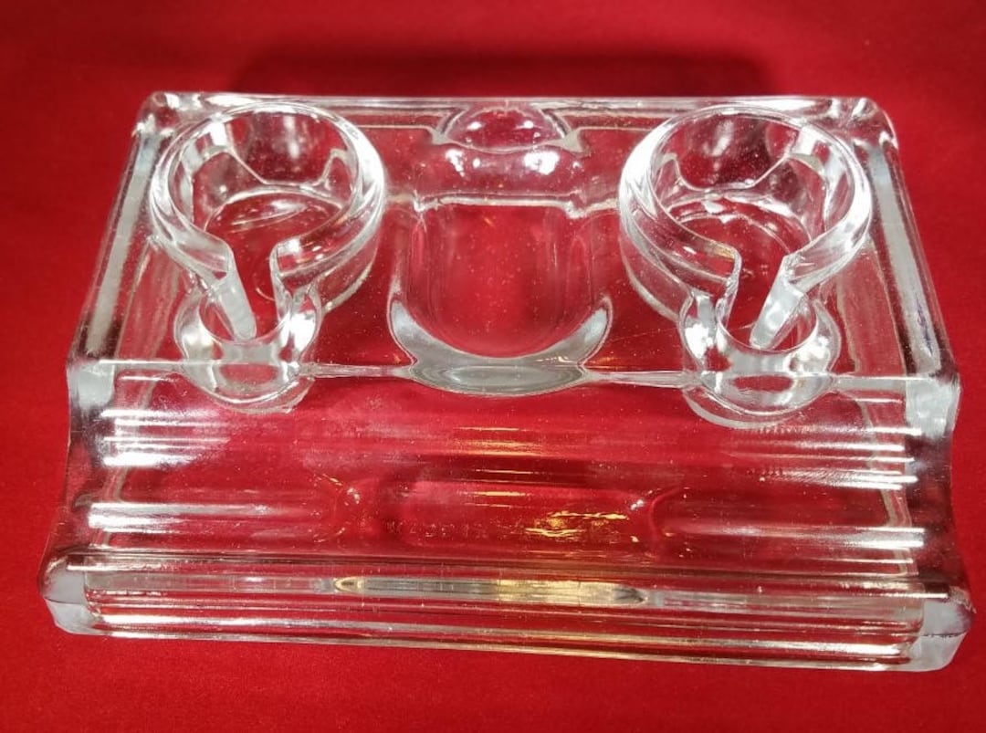 Vintage-rare-double-inkwell-england-1930's-primitive-home Decor ...