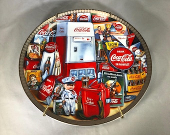 Vintage-collectible-plate-coca Cola-1950-1960-david Lencho-#3225