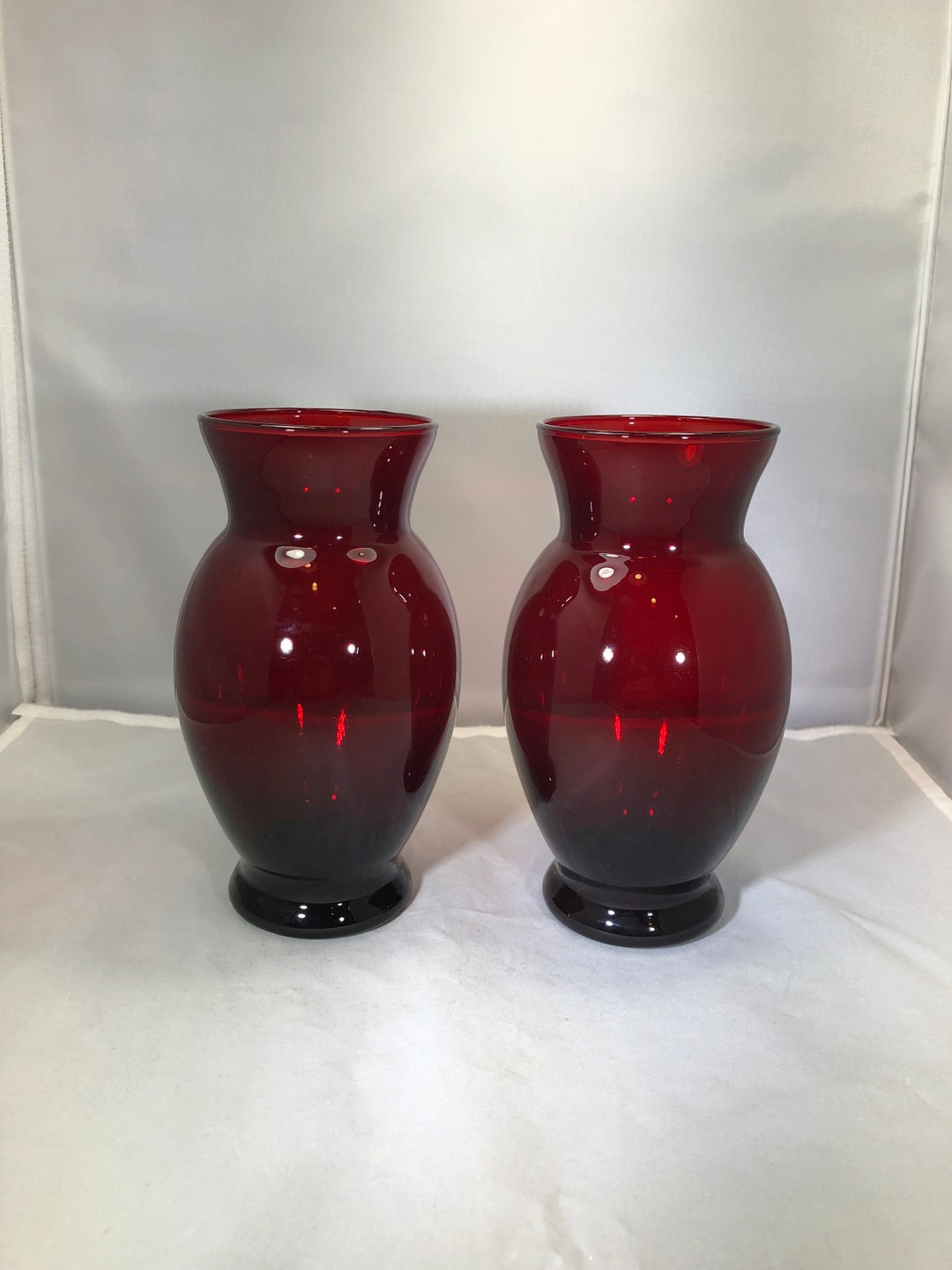 Vintage2ruby Redvasesglasshome Decor Etsy