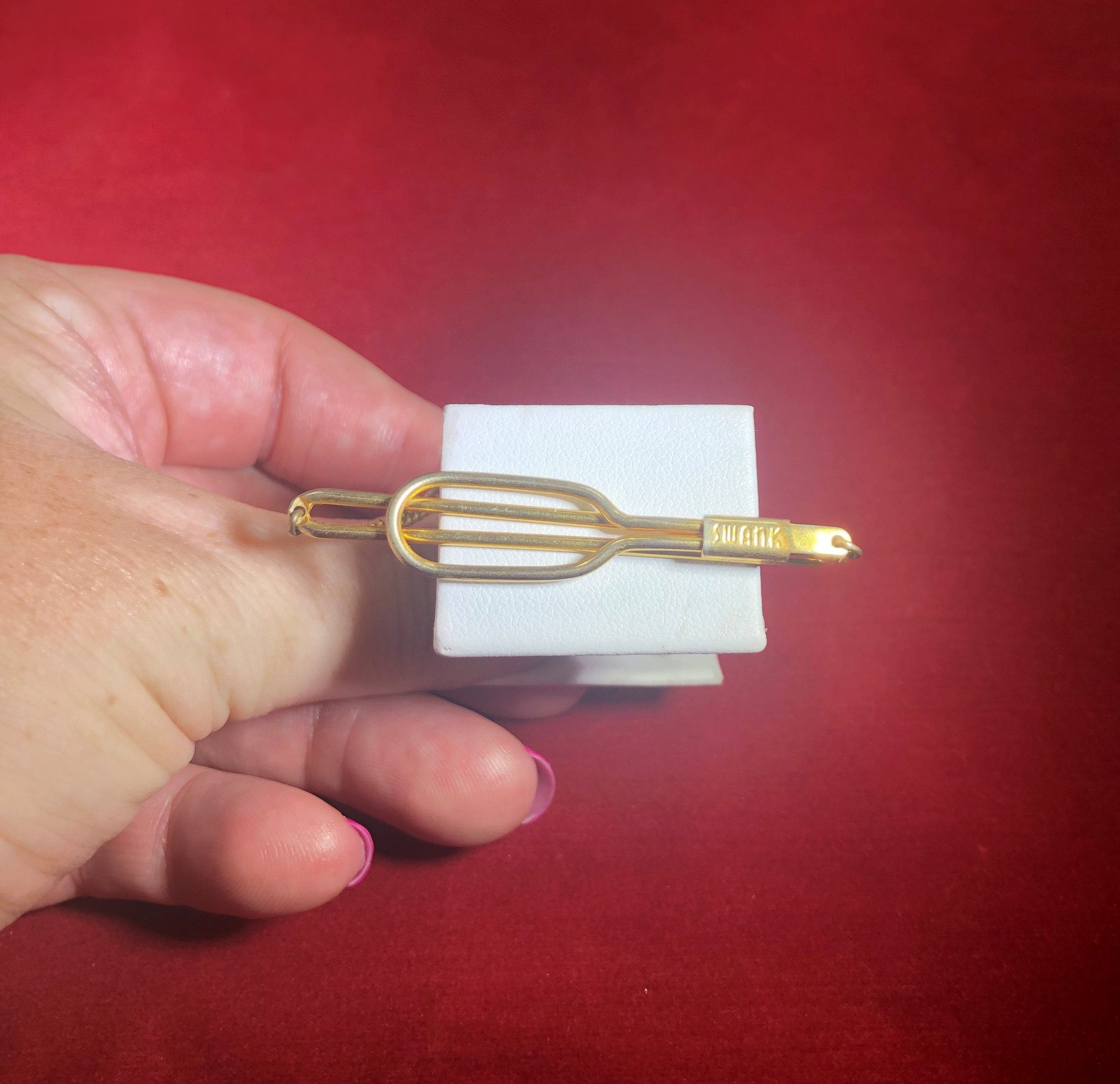 VintageSwankGoldChainMoney ClipJewelryAccesorios Etsy