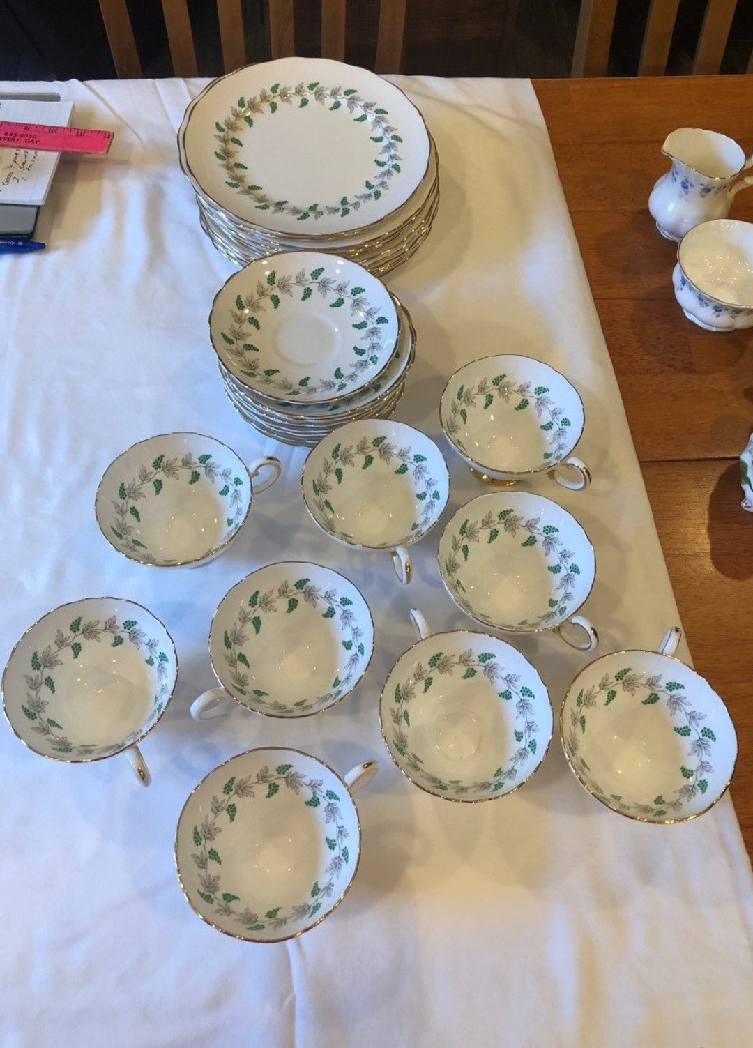 Vintage30 Piecesfine Bone Chinacrownest. Etsy