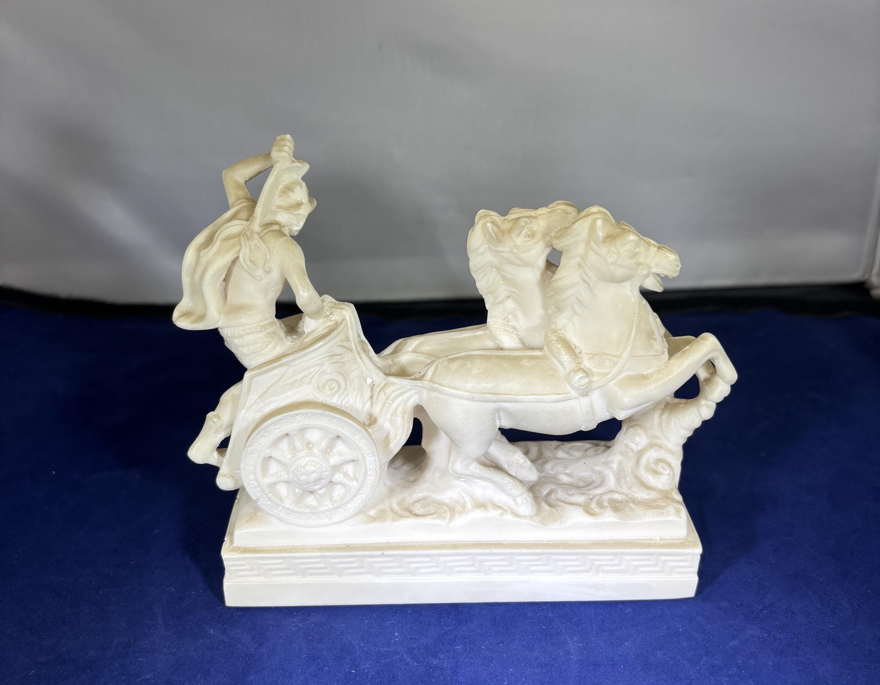 彫刻・オブジェ Roman chariot Vintage-figurine-chariot-roman-horses-home Decor - Etsy Canada