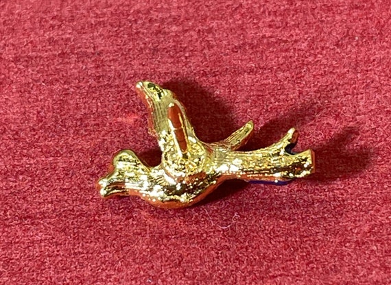 Vintage-Pin-Blue-Bird-Gold-Jewelry-Accessories - image 2