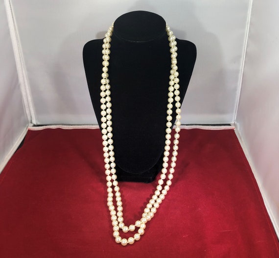 Vintage-Necklace-Faux Pearls-Jewelry-Accessories - image 2