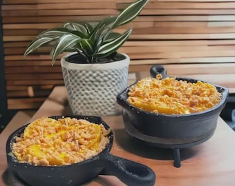 8 oz Apple Pie Cobbler Iron Skillet Candle