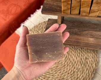 Oatmeal and honey handmade soap