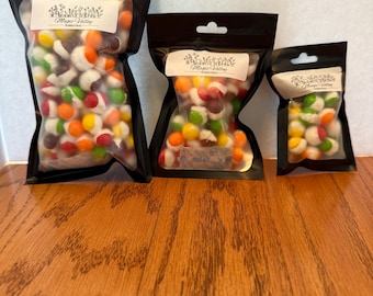 Freeze dried candy puff