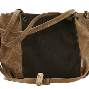 Cork Shopper 'FRIDA' - Bolso de corcho vegano con bandolera extraíble