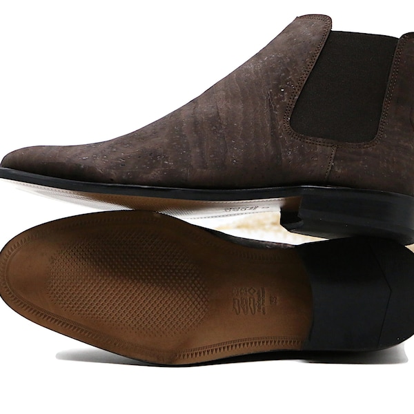 Herren Chelsea Boots aus Kork 'JAMES' - Vegane Stiefel für Männer