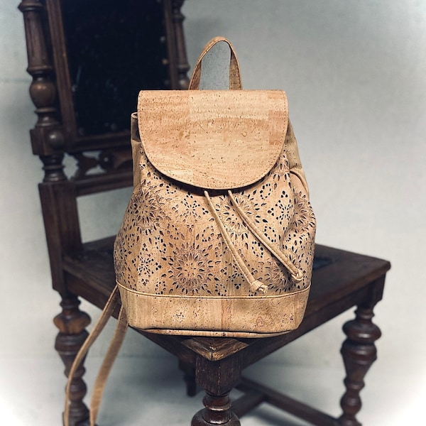 Kork Rucksack "ELEA classic"  - #cork #backbag #vegan #nachhaltig #nature #kork #wood #bag