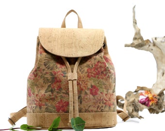 Sac à dos en liège "ZOE" - #cork #backbag #vegan #sustainable #nature #kork #wood #bag