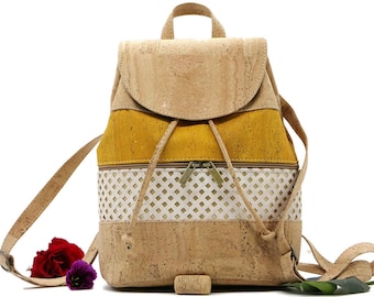 Cork backpack "MILA" - Vegan backpack made of premium quality cork fabric