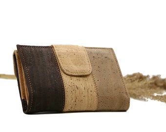Cork wallet "MAYA small" - #cork #purse #corkmoneybag #wallet #wood #wood #cork #vegan