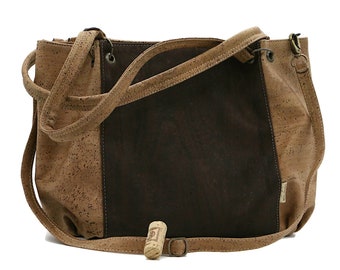 Cork Shopper 'FRIDA' - Vegan cork bag with removable shoulder strap